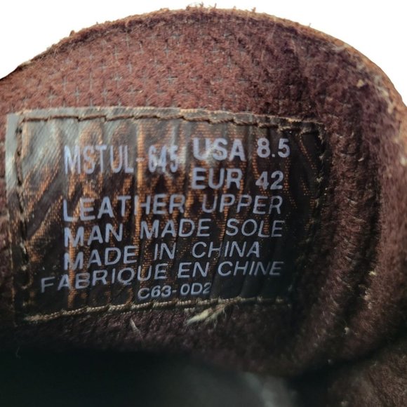 Lugz Leather Low Ankle Monk Strap Boot Brown Mens 8.5 Rugged Soles MSTUL-645 - Picture 8 of 12